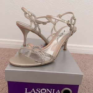Lasonia rhinestone heels 7.5